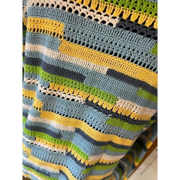 Vintage 90’s Pendleton crochet Loose knit  long sleeve Xl crew neck sweater - Picture 3 of 4